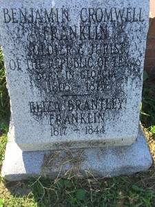 Grave of Judge Franklin